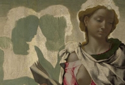 The Virgin and Child with Saint John and Angels (detail), Michelangelo