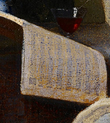 musical scor of Vermeer's Girl Interrupted in her Music
