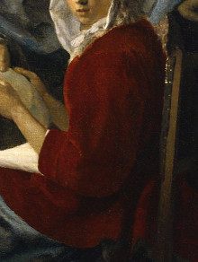 Girl Interrupted in her Music (detail), Johannes Vermeer