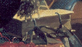 The Lacemaker (detail), Johannes Vermeer
