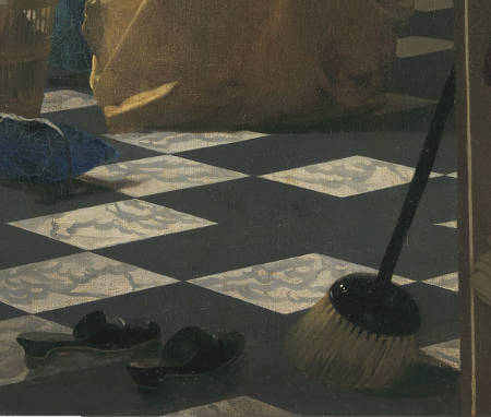 The Love Letter (detail), Johannes Vermeer