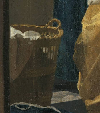 The Love Letter (detail), Johannes Vermeer