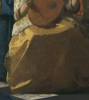 The Love Letter (detail), Johannes Vermeer