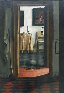 View of an Interior, The Slippers, Samuel van Hoogstraten