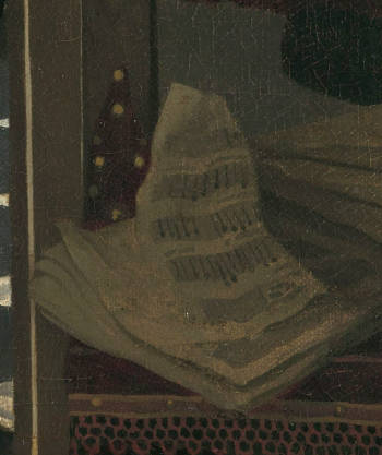 The Love Letter (detail), Johannes Vermeer