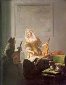 The Music Lesson, Jacob Ochtervelt