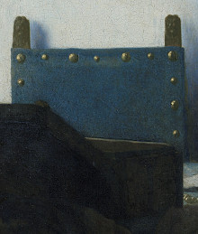 WOman in Bkue Reading a Letter (detail), Johannes Vermeer