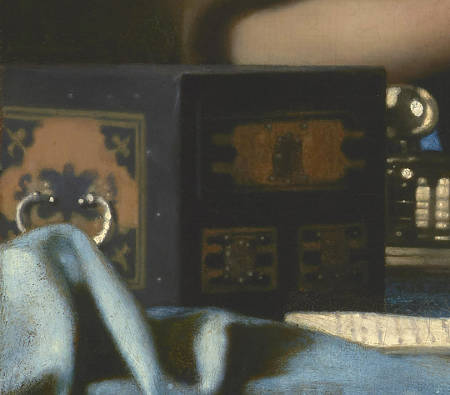 Mistress and Maid (detail), Johannes Vermeer
