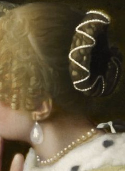 Mistress and Maid (detail), Johannes Vermeer