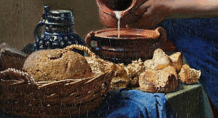 The Milkmaid (detail), Johannes Vermeer