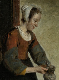 Woman with a Child in a Pantry, Pieter de Hooch