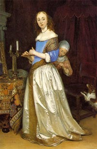 Lady at her Toilette, Gerrit ter Borch