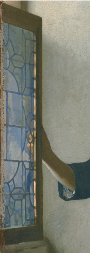 Young Woman with a Water Pitcher (detail), Johannes Vermeer
