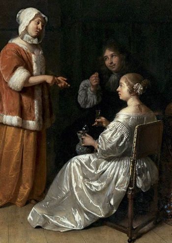 The Seduction, Caspar Netscher