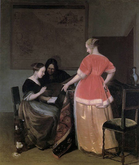 The Music Lesson, Jacob Ochtervelt