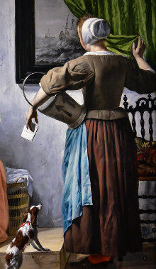 Young Woman Wring a Letter with her Maid, Gabriel Metsu