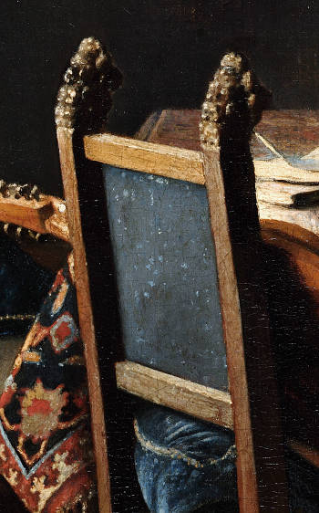The Glass of Wine (detail), Johannes Vermeer