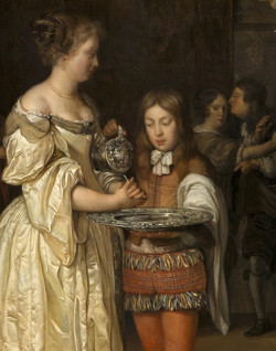 Woman Washing Her Hands, Eglon van der Neer