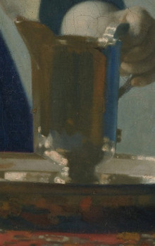 Young Woman with a Water Pitcher (detail), Johannes Vermeer