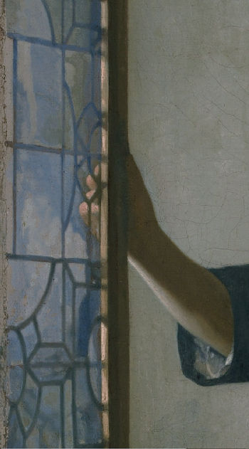 Young Woman with a Water Pitcher (detail), Johannes Vermeer