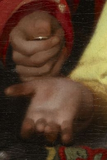 The Procuress (detail), Johannes Vermeer