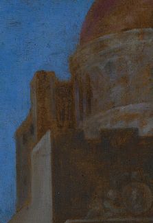 Saint Praxedis (detail), attributed to Johannes Vermeer