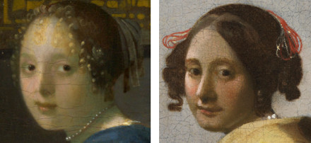 A Lady Seated at a Virginal (detail), Johannes Vermeer