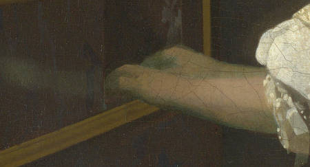 A Lady Seated at a Virginal (detail), Johannes Vermeer