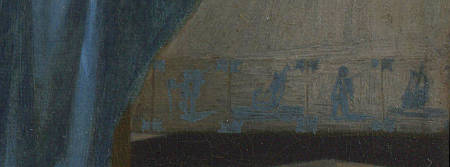 A Lady Seated at a Virginal (detail), Johannes Vermeer