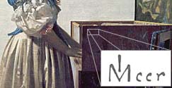 A Lady Standing at a Virginal (detail), Johannes Vermeer