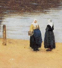 View of Delft (detail), Johannes Vermeer