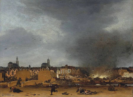 The Oude Kerk on the Oude Delft in Delft, Jan van Heyden