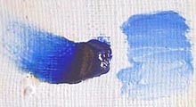 Ultramarine blue paint