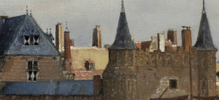 View of Delft (detail), Johannes Vermeer