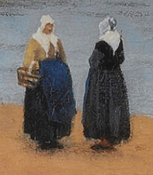 View of Delft (detail), Johannes Vermeer