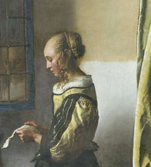Girl Reading a Letter at an Open Window, Johannes Vermeer
