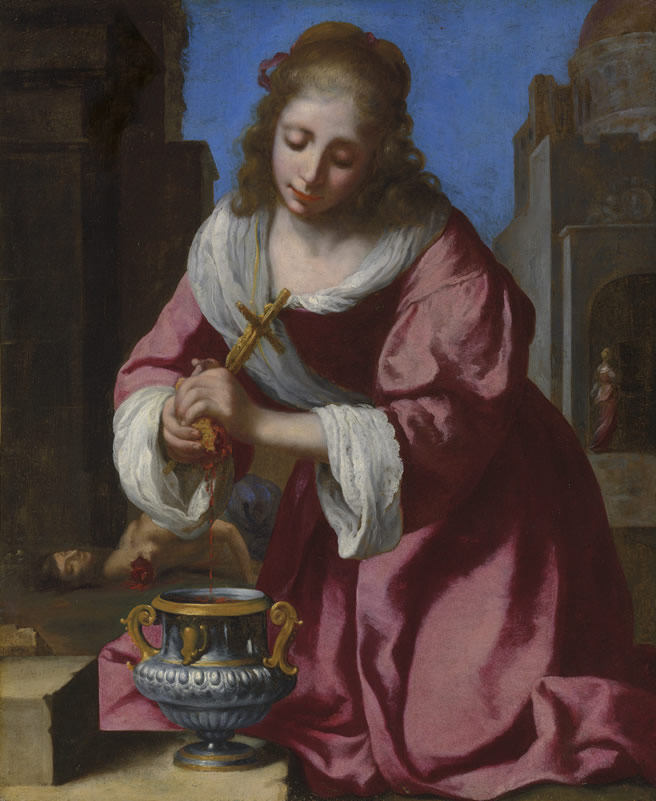 Saint Praxedis, Johannes Vermeer?