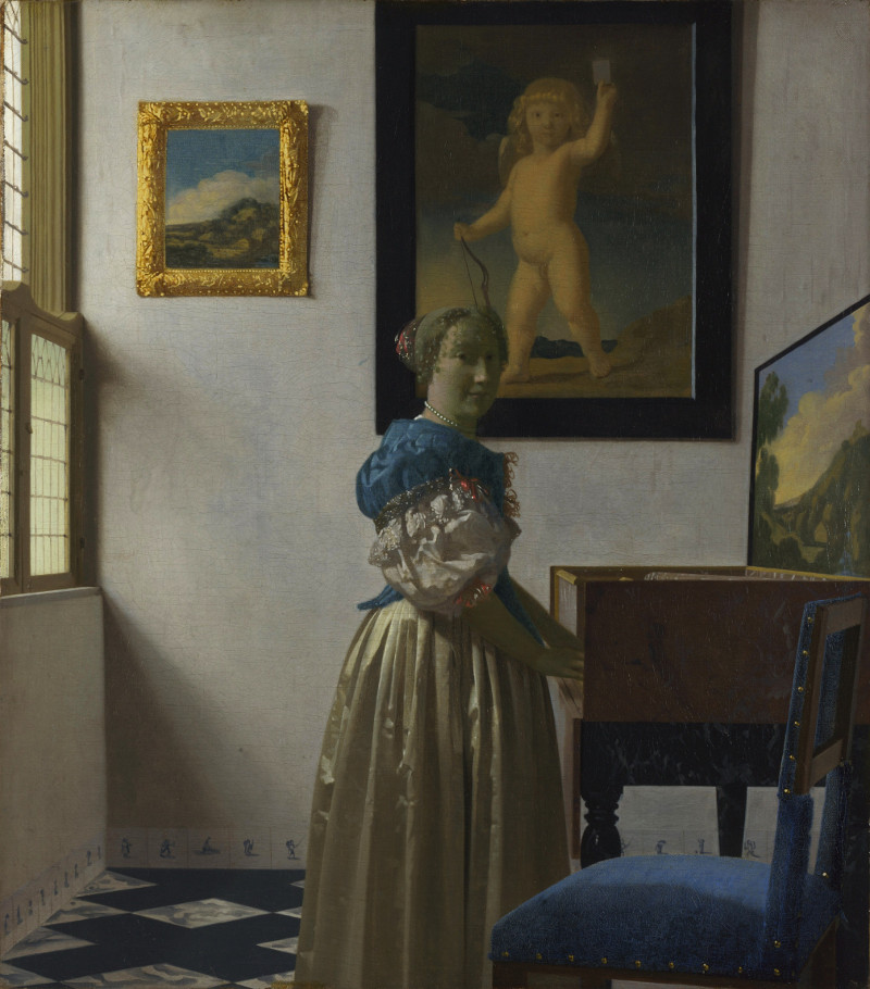 Lady Standing at the Virginal, Johannes Vermeer