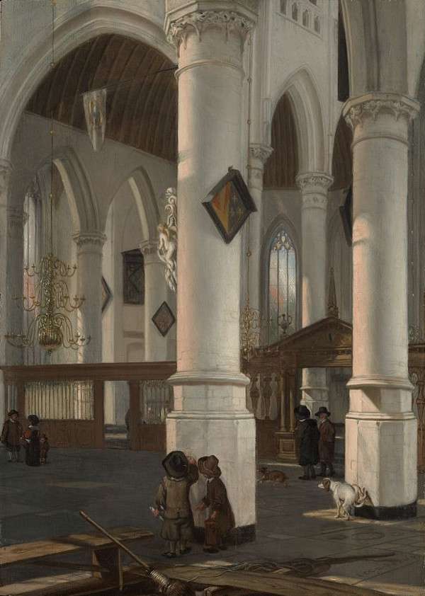 Interior of the Oude Kerk, Delft, Emmanuel de Witte