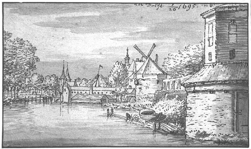 Rotterdam Gate in Delft from Afar