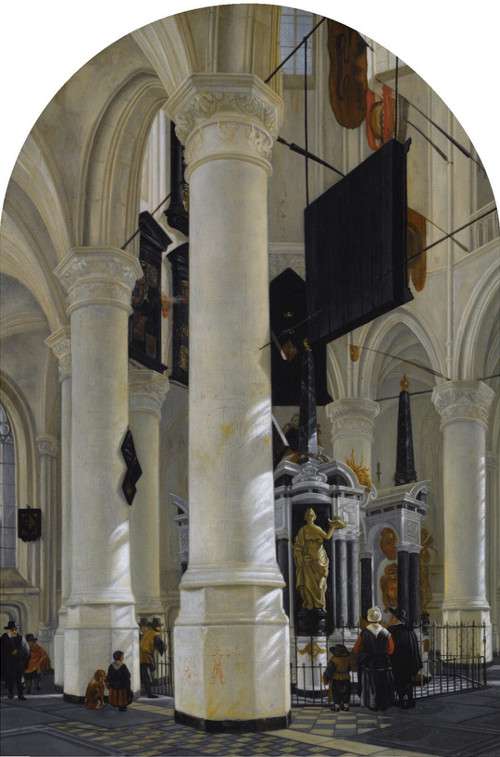 The Tomb of William the Silent in the Nieuwe Kerk in Delft, 1651, Gerard Houckgeest