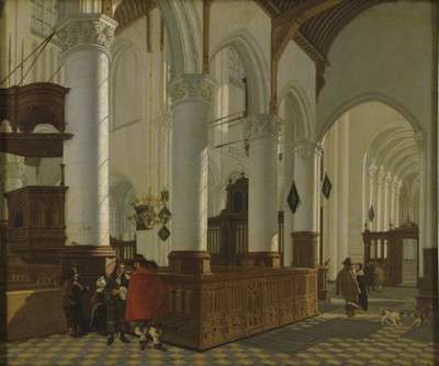 Intérieur de la Nieuwe Kerk à Delft, Gerard Houckgeest