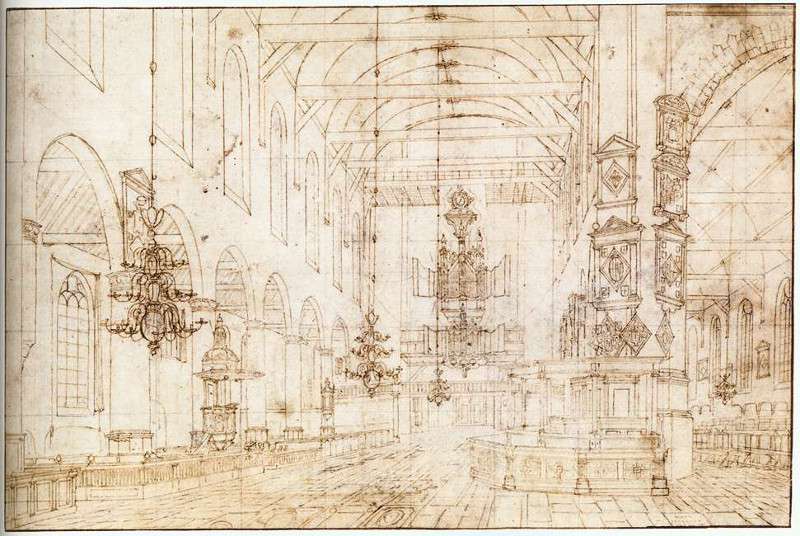 Interior of the Oude Kerk, Delft