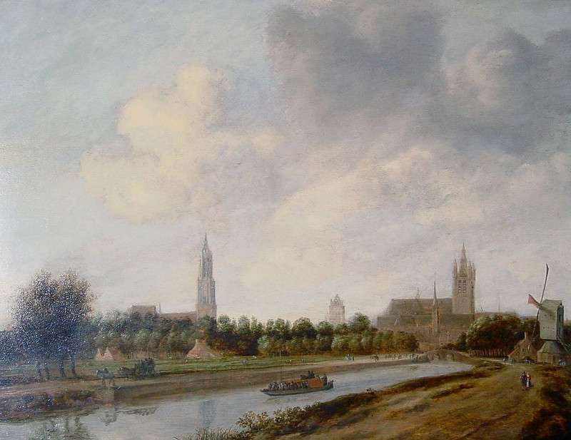 View of Delft from the North, Jan de Vos