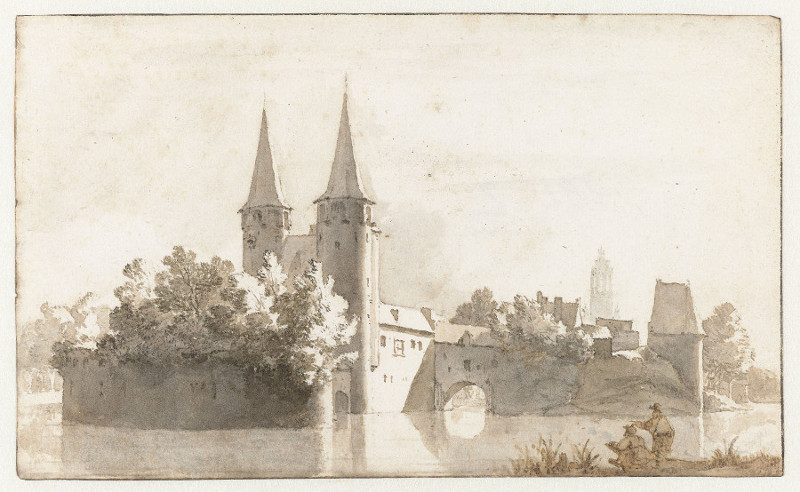 The Oostpoort(East Gate) Delft, Jan de Bisschop, c. 1655–1660