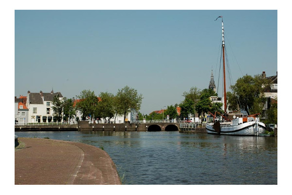 A view of Delf from the Plein Delftzicht