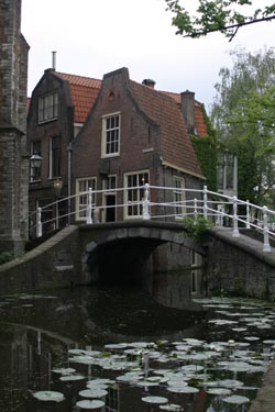 a canal in Delft