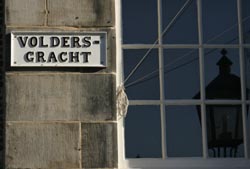 Voldersgracht street sign