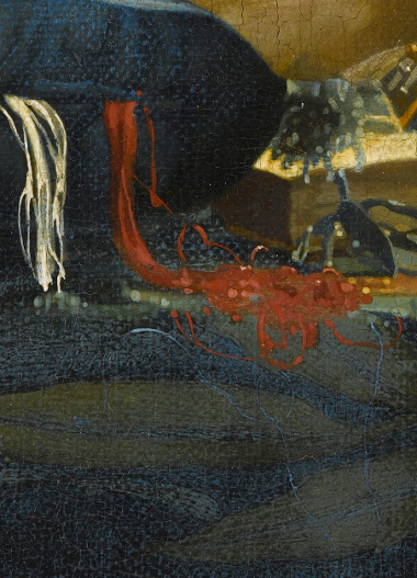 The Lacemaker (detail), Johannes Vermeer