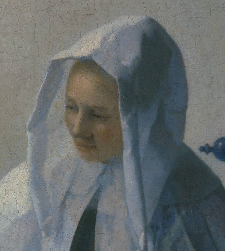 Young Woman with a Water Pitcher (detail), Johannes Vermeer